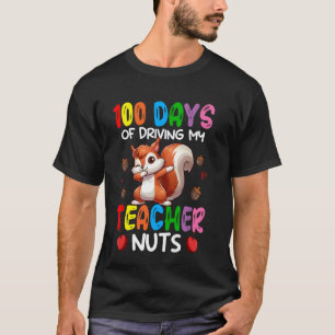 100 dagen mijn leraar gek maken Dabbing eekhoorn T-shirt