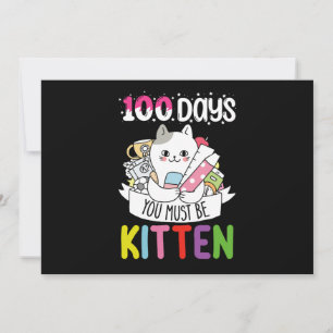 100 dagen moet je kitten kat van school zijn kaart