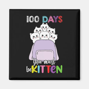 100 dagen moet je kitten leuk school rugzak ca magneet