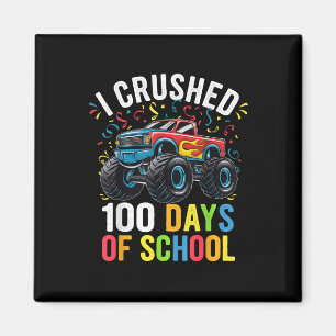 100 dagen Monstertruck op school 100ste dag Magneet