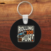 100 dagen monstertruck op school in 100 sleutelhanger (Voorkant)
