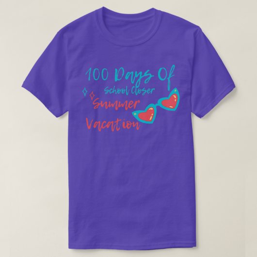 100 dagen na schoolvakantie 20 t-shirt (Design voorkant)