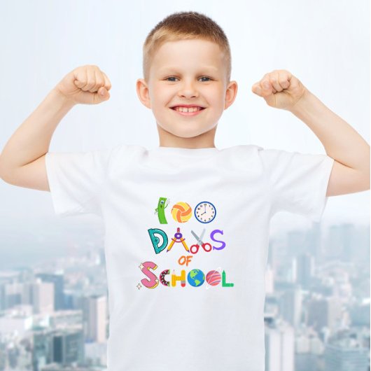 100 dagen naar school 100 dagen slimmer kind t-shirt
