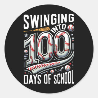 100 dagen naar school, 100ste dag ronde sticker