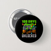 100 dagen niveau ontgrendeld gamen 100 dagen schoo ronde button 5,7 cm (Voorkant /achterkant)