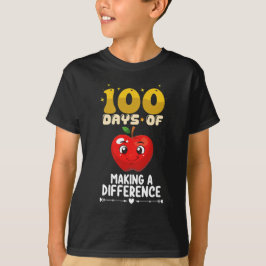 100 dagen om een verschil te maken Apple T-shirt