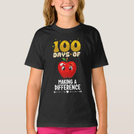 100 dagen om een verschil te maken Apple T-shirt
