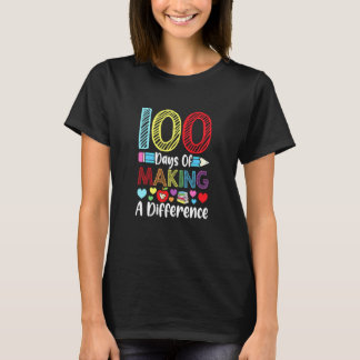 100 dagen om een verschil te maken t-shirt