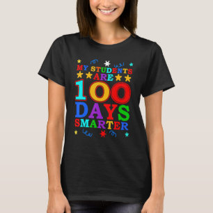100 dagen op school 100 dagen op de wiskunde t-shirt