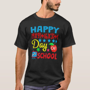100 dagen op school 100 dagen op de wiskunde t-shirt