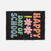 100 dagen op school, 100e schooldag fleece deken (Voorkant (Horizontaal))