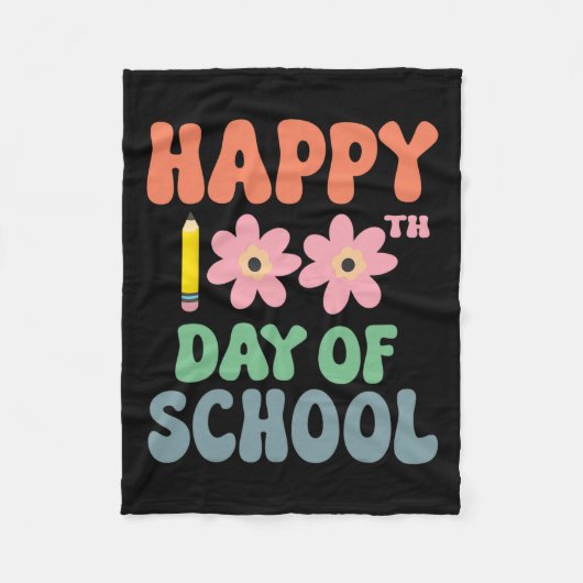 100 dagen op school, 100e schooldag fleece deken (Voorkant)