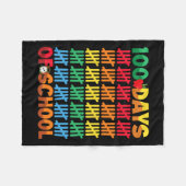 100 dagen op school, 100e schooldag fleece deken (Voorkant (Horizontaal))