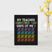 100 dagen op school, 100e schooldag kaart (Gele Bloem)