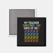 100 dagen op school, 100e schooldag magneet (Voorkant / Achterkant)