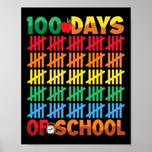 100 dagen op school, 100e schooldag poster (Voorkant)