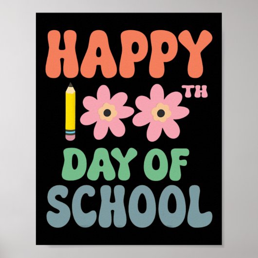 100 dagen op school, 100e schooldag poster (Voorkant)