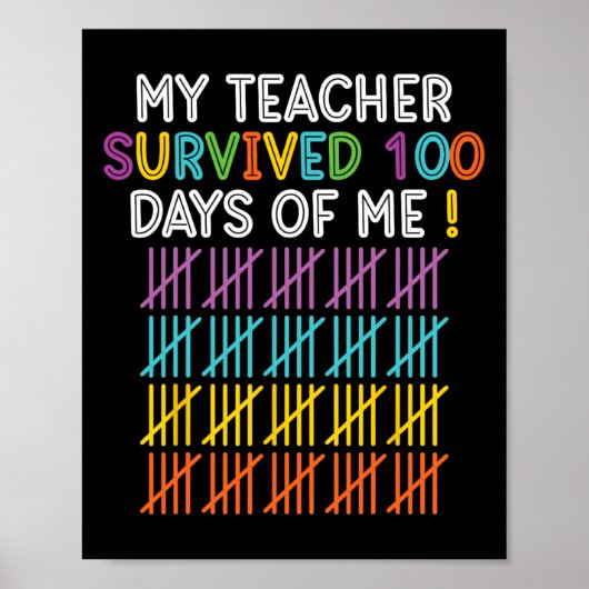 100 dagen op school, 100e schooldag poster (Voorkant)