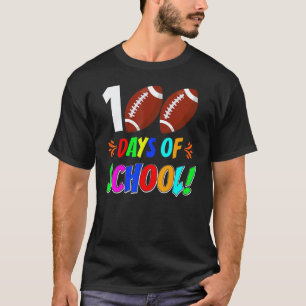 100 Dagen Op School 100ste Dag Voetbal Leraar Kind T-shirt