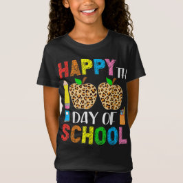 100 Dagen Op School Luipaard Docent En Leerling T-shirt
