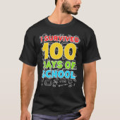 100 dagen op school om Shirt gelukkig 100th (Voorkant)