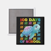 100 Dagen Op School Schildpad Leraar Student Magneet (Voorkant / Achterkant)