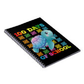100 Dagen Op School Schildpad Leraar Student Notitieboek (Rechterzijde)
