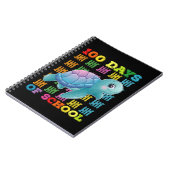 100 Dagen Op School Schildpad Leraar Student Notitieboek (Linkerzijde)
