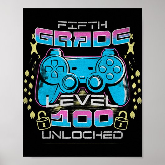 100 dagen open video op school van niveau 5e graad poster (Voorkant)