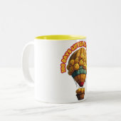 100 dagen opgetild door leren tweekleurige koffiemok (Voorkant links)