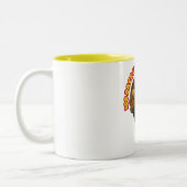 100 dagen opgetild door leren tweekleurige koffiemok (Links)