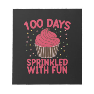 100 Dagen Overgoten Met Plezier Cupcake Schoolmeis Notitieblok