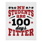 100 dagen PE-leraar 100 dagen Fitter Perfect Poster (Voorkant)