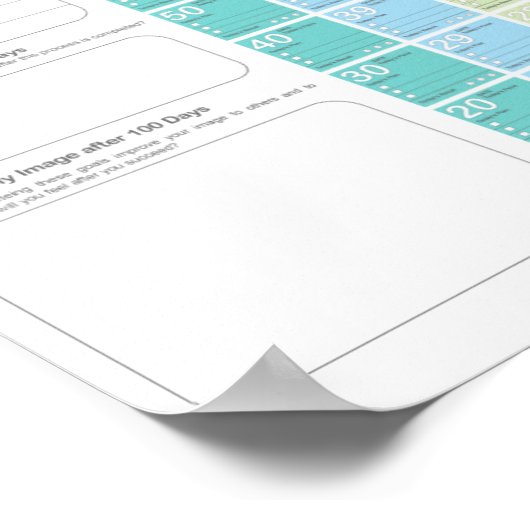 100-dagen planningskalender D-Day Poster (Hoek)