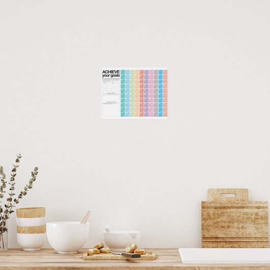 100-dagen planningskalender D-Day Poster (Keuken)