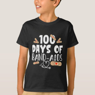 100 dagen pleisters - Schoolverpleegkundige 100 da T-shirt
