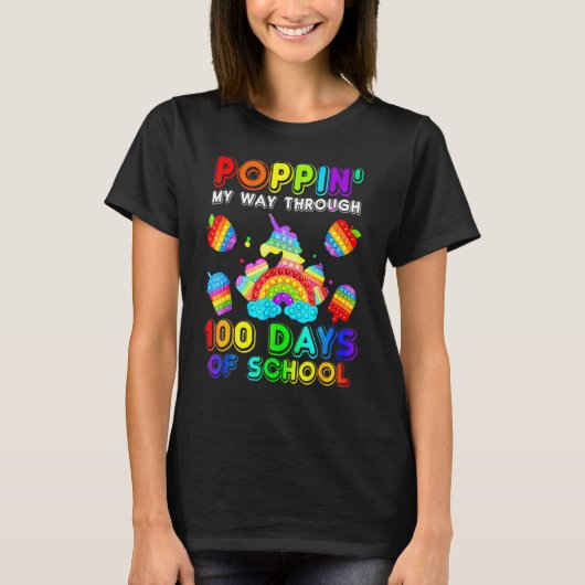 100 dagen Pop op school T-shirt (Voorkant)