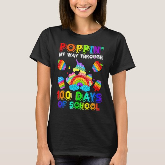 100 dagen Pop op school T-shirt (Voorkant)