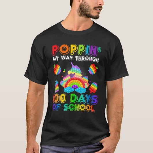 100 dagen Pop op school T-shirt (Voorkant)