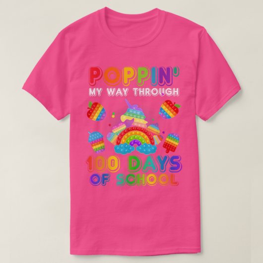 100 dagen Pop op school T-shirt (Design voorkant)