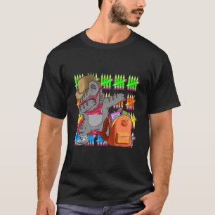 100 dagen potlood Dabbing kat slimmer studiehoofd T-shirt