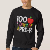 100 dagen Pre K  Gelukkige 100ste dag van school T Trui (Voorkant)