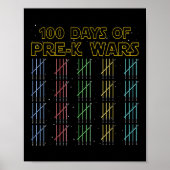 100 dagen pre-K Wars 100ste schooldag Poster (Voorkant)