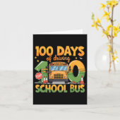 100 dagen rijden met de schoolbuschauffeurs Funny Kaart (Gele Bloem)