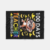 100 dagen rijden met mijn leraar bananen 100e dag fleece deken (Voorkant (Horizontaal))