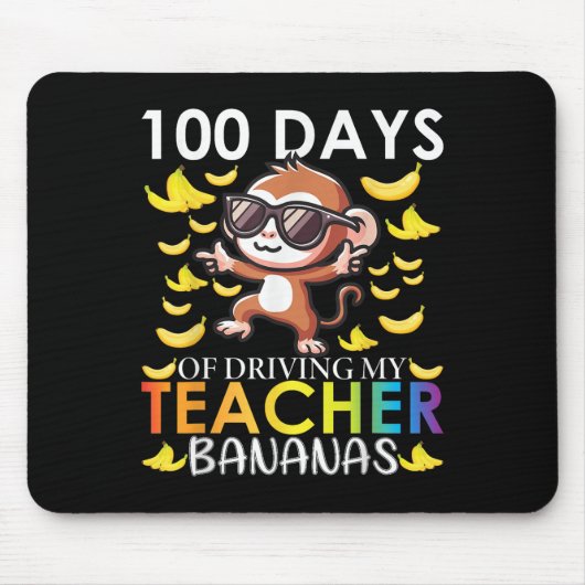 100 dagen rijden met mijn leraar bananen 100e dag muismat (Voorkant)