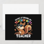 100 dagen rijden Mijn leraar Noten Eekhoorn 100e Kaart (Voorkant / Achterkant)