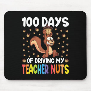 100 dagen rijden Mijn leraar Noten Eekhoorn 100e Muismat
