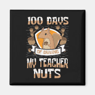 100 dagen rijden van mijn leraar Nuts 100e dag cad Magneet