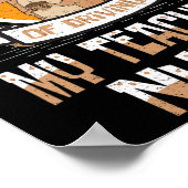 100 dagen rijden van mijn leraar Nuts 100e dag cad Poster (Hoek)